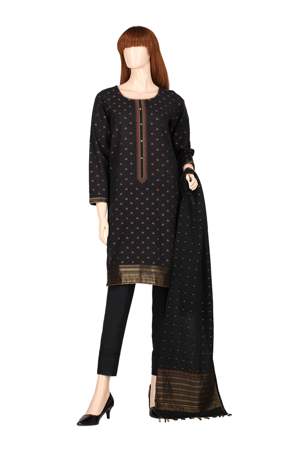 Unstitched Jacquard Lawn 3 Piece