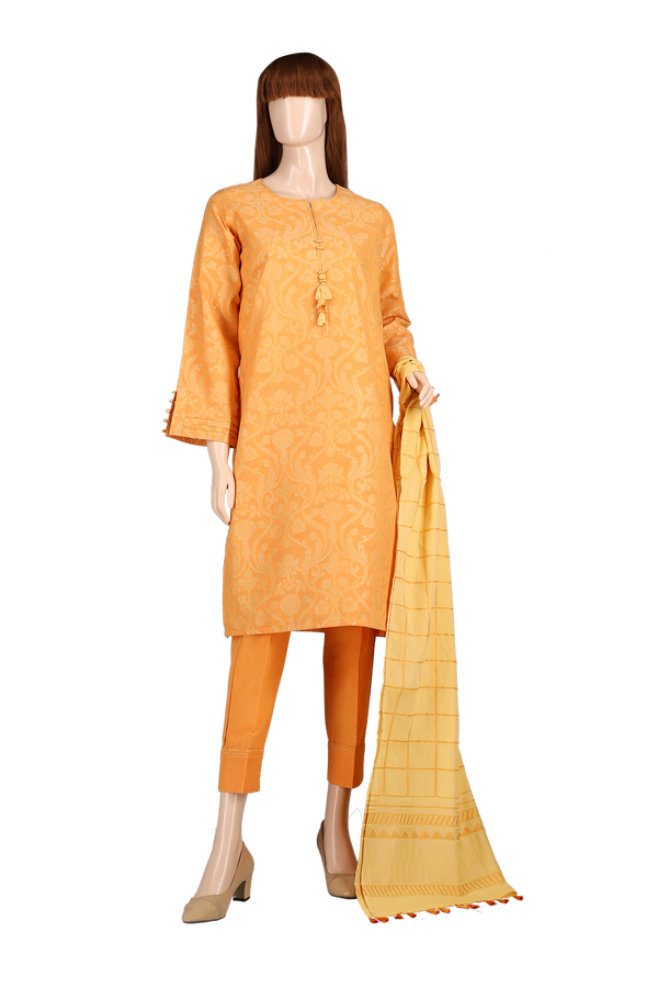 Unstitched Jacquard Lawn 3 Piece