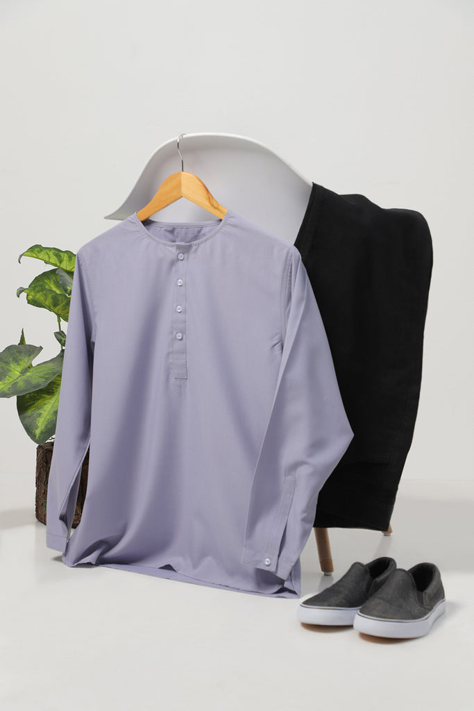 Blended Solid Stitched Shirt