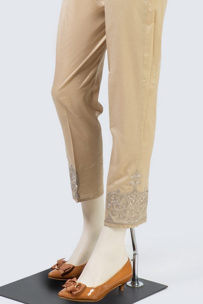 Embroidered Cotton Pants