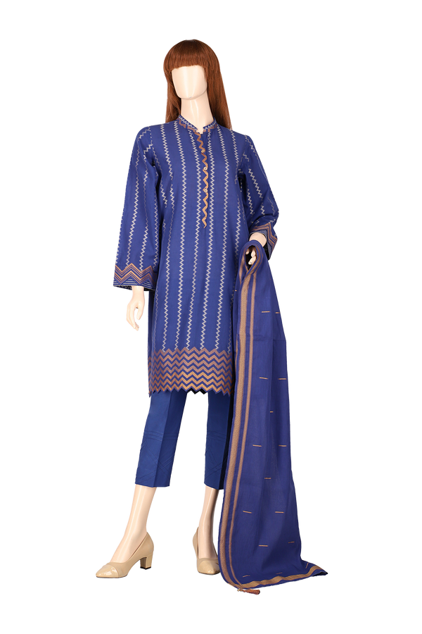 Unstitched Jacquard Lawn 3 Piece