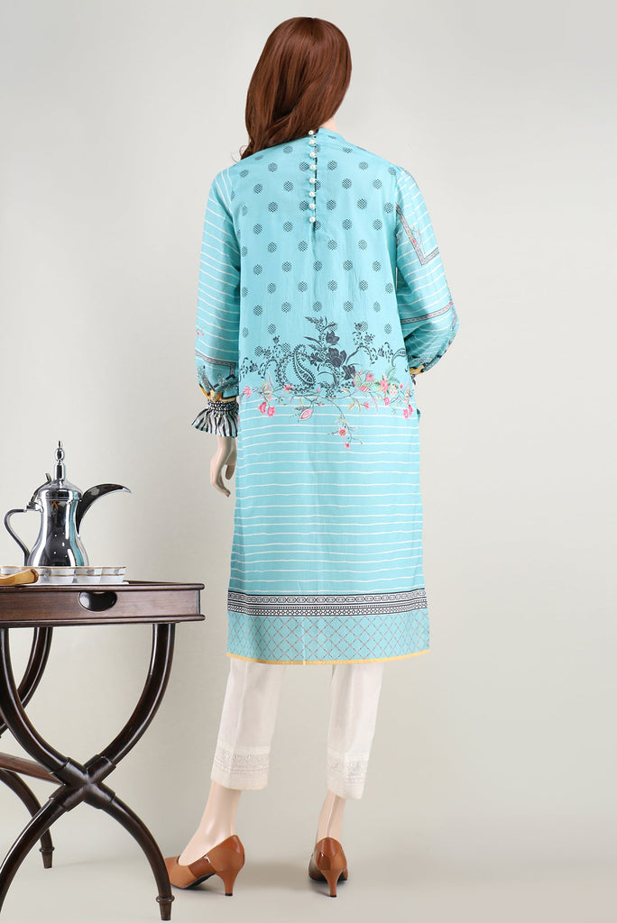 Unstitched Printed Embroidered Lawn Shirt