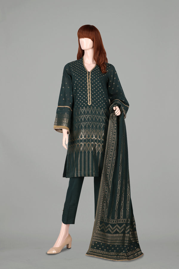 Unstitched Jacquard Lawn 3 Piece