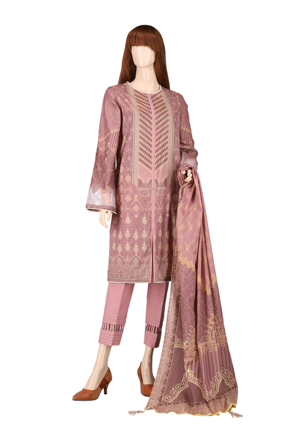 Unstitched Printed Lawn 2 Piece (Kameez Dupatta)