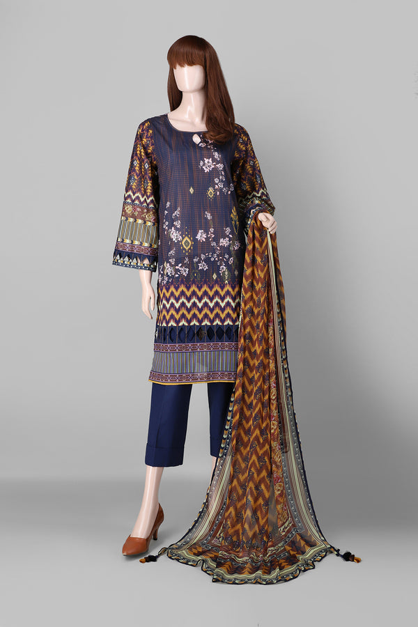 Unstitched Printed Lawn 2 Piece (Shirt/Trouser)