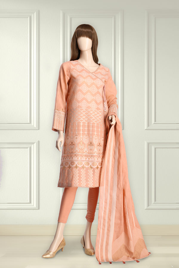 Unstitched Jacquard Lawn 3 Piece