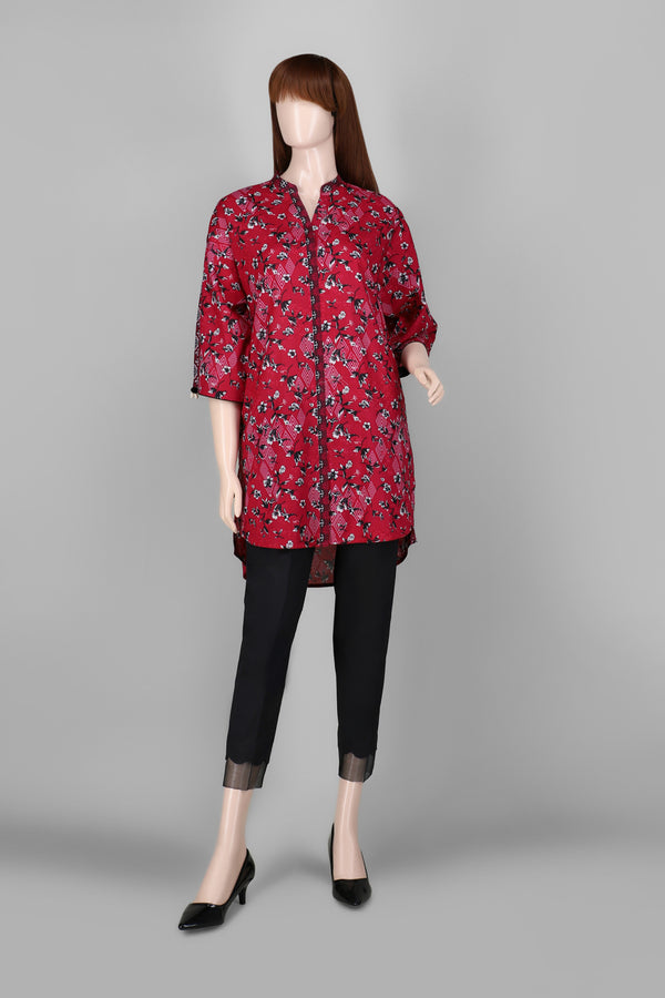 Unstitched Printed Cambric Shirt