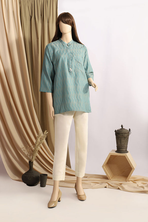 Jacquard Cotton Stitched Shirt