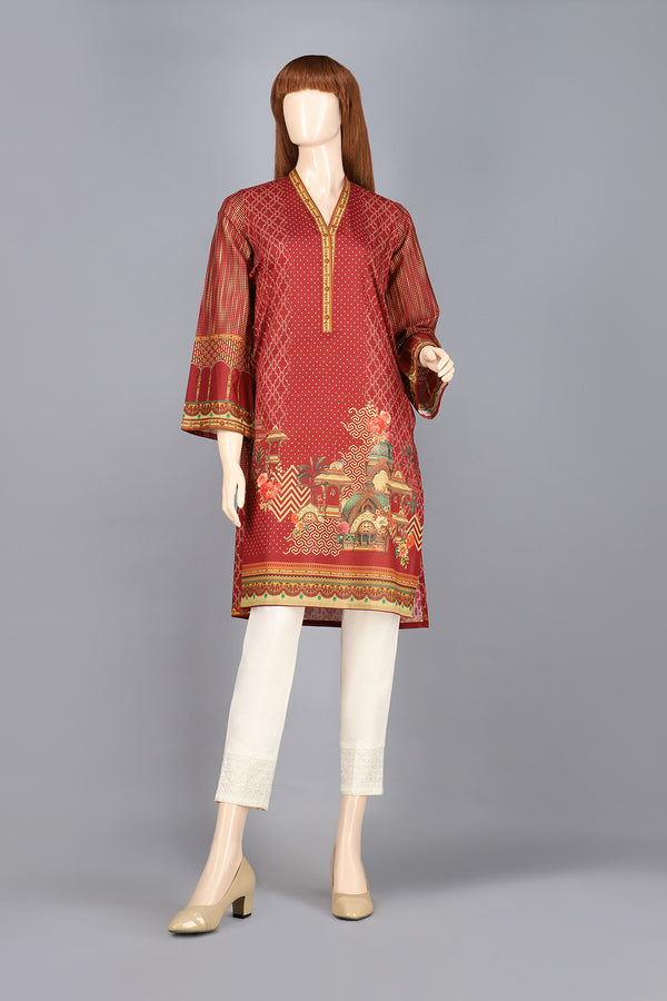 Printed Lawn Stitched Shirt