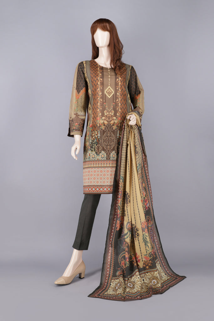 Printed Lawn Stitched 3 Piece