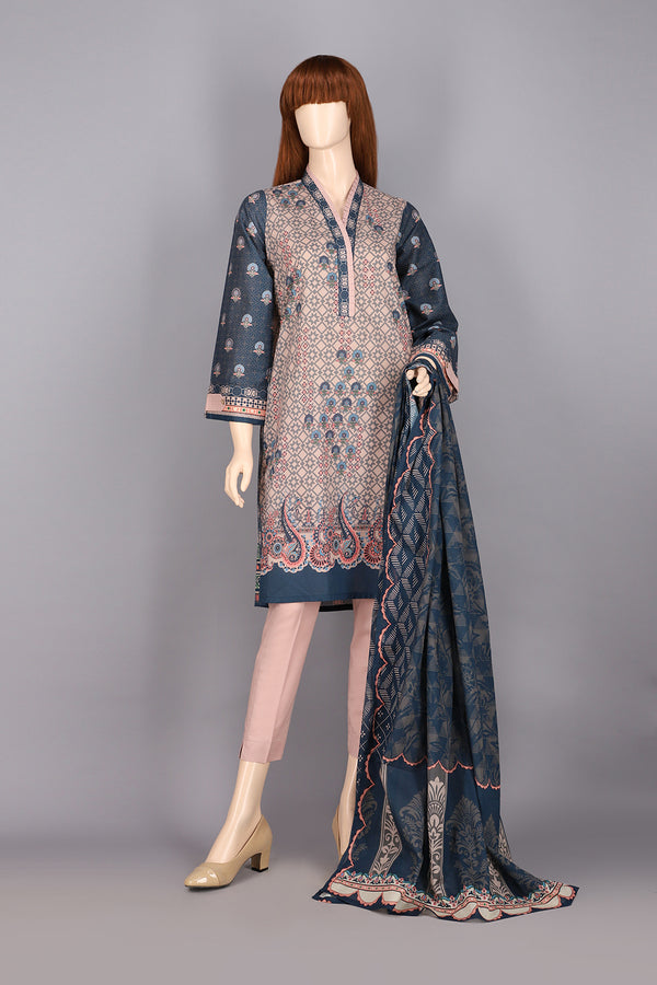 Printed Lawn Stitched 3 Piece