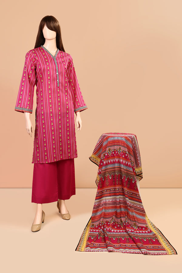 Printed Lawn Stitched 3 Piece