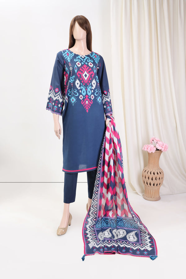 Unstitched Printed Lawn 3 Piece (Special Price)