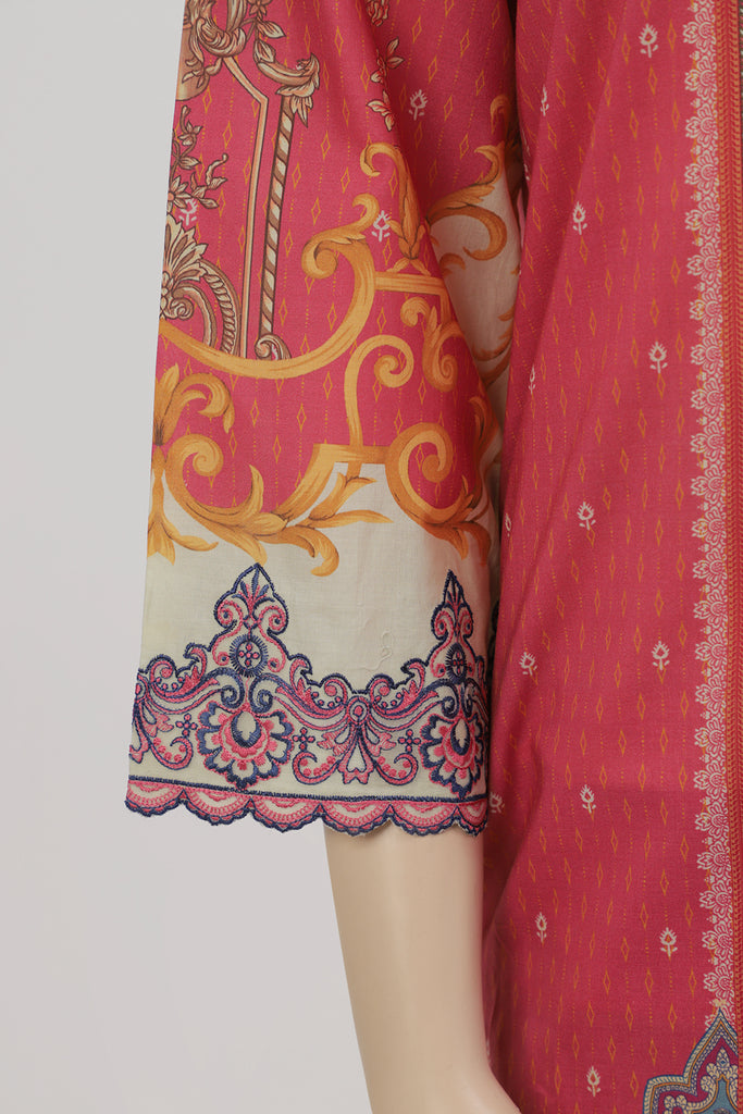 Unstitched Printed Lawn Embroidered 2 Piece (Shirt/Trouser)
